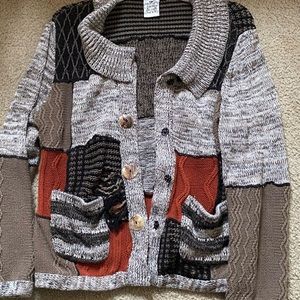 Vintage patchwork sweater
